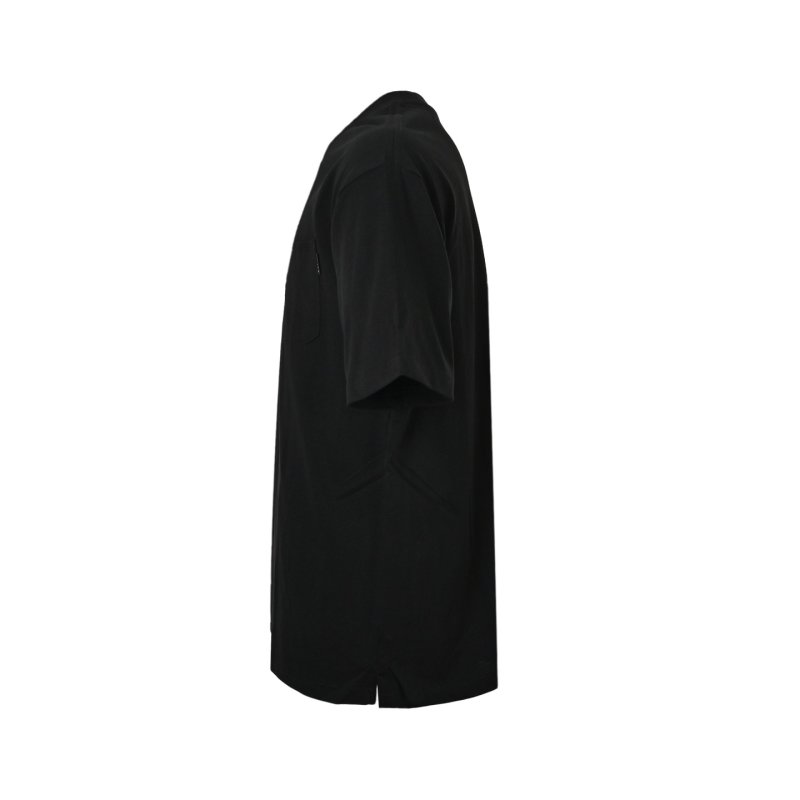 Black Pocket Crew Neck T-Shirt view