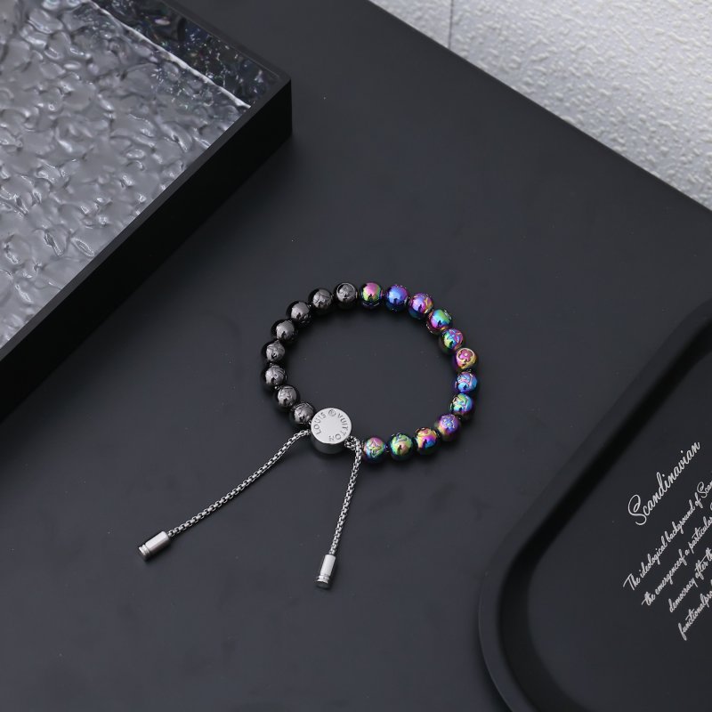 Louis Vuitton Monogram Pearls Beaded Bracelet Rainbow view