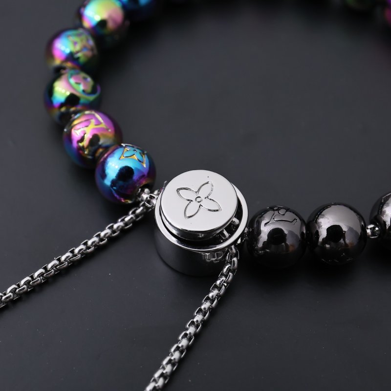 Louis Vuitton Monogram Pearls Beaded Bracelet Rainbow view