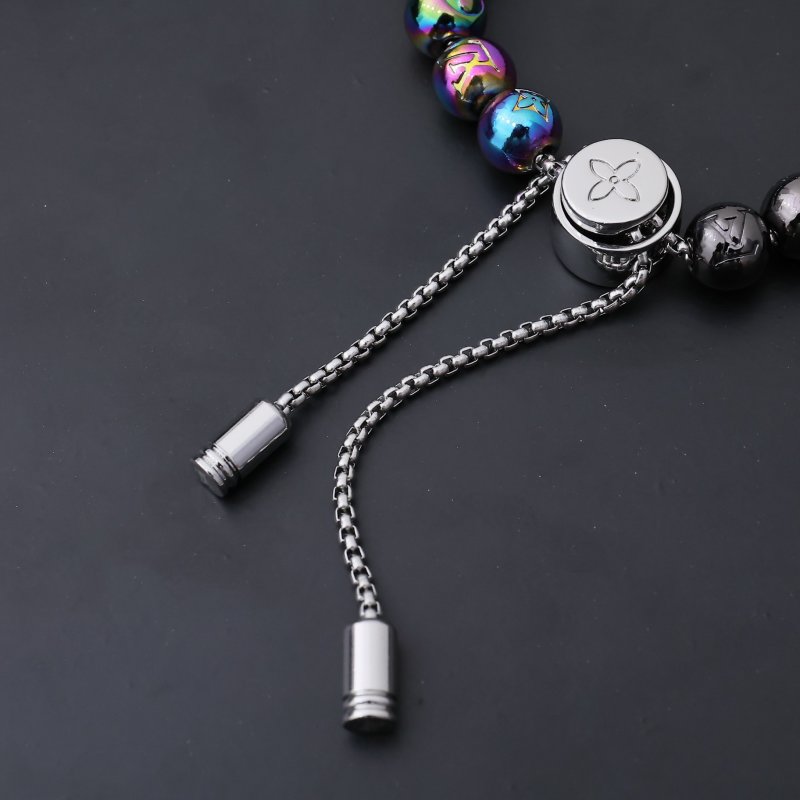 Louis Vuitton Monogram Pearls Beaded Bracelet Rainbow view