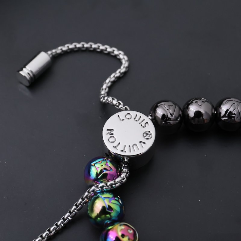 Louis Vuitton Monogram Pearls Beaded Bracelet Rainbow view