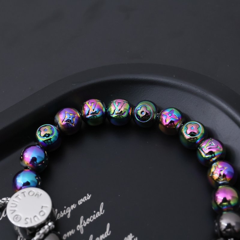 Louis Vuitton Monogram Pearls Beaded Bracelet Rainbow view