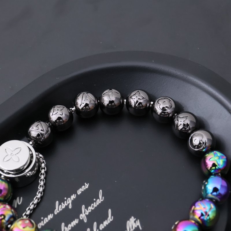 Louis Vuitton Monogram Pearls Beaded Bracelet Rainbow view