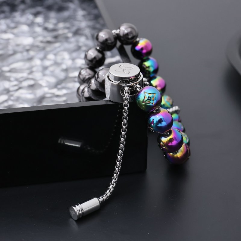 Louis Vuitton Monogram Pearls Beaded Bracelet Rainbow view