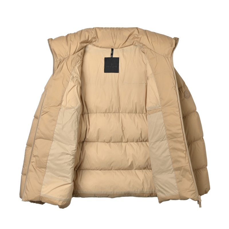 Beige Puffer Down Jacket – Warm Winter Coat view