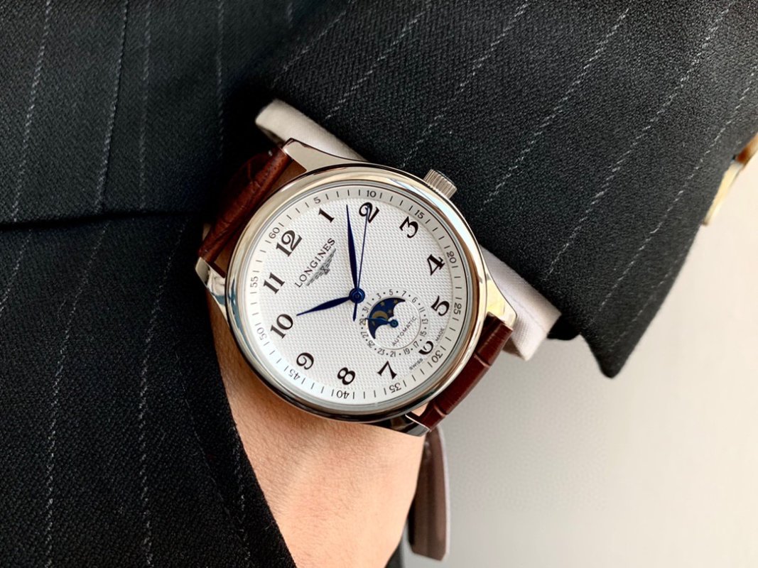 Longines Master Collection Moon Phase Automatic Men's Watch Silver view