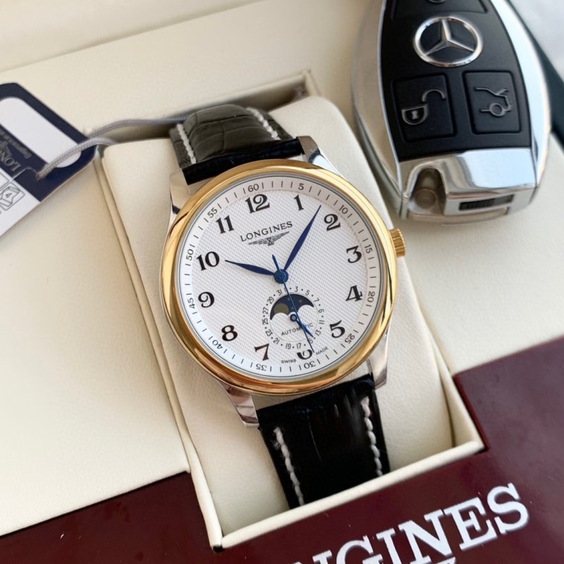 Longines Master Collection Moon Phase Automatic Men's Watch Silver view