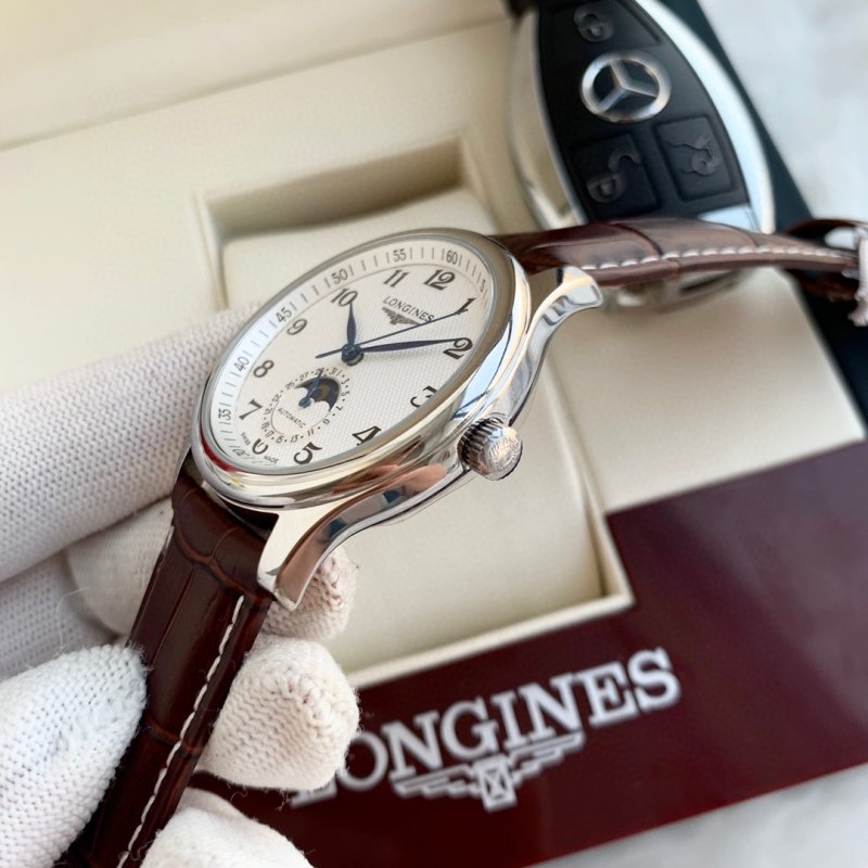 Longines Master Collection Moon Phase Automatic Men's Watch Silver view