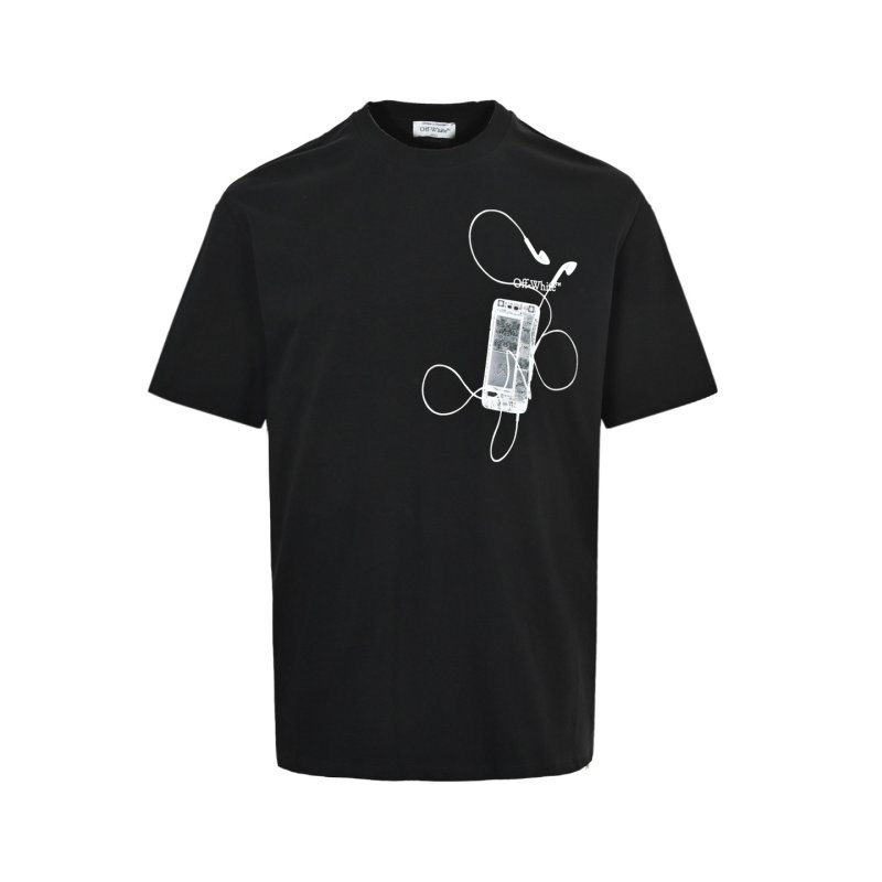 Black Graphic Print Short Sleeve T-Shirt view