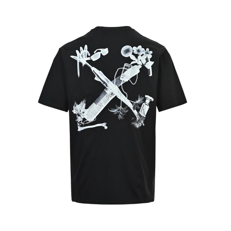 Black Graphic Print Short Sleeve T-Shirt view