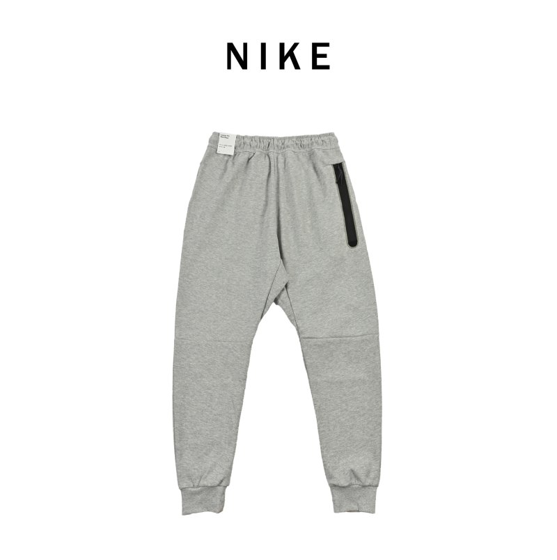 Light Grey Tapered Joggers with Drawstring view