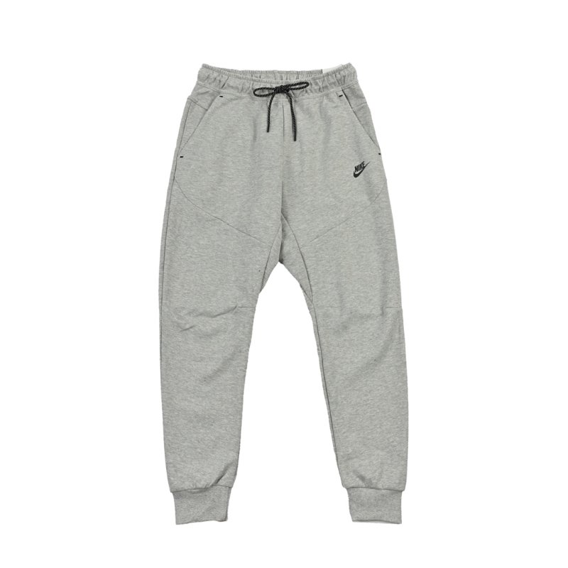 Light Grey Tapered Joggers with Drawstring view