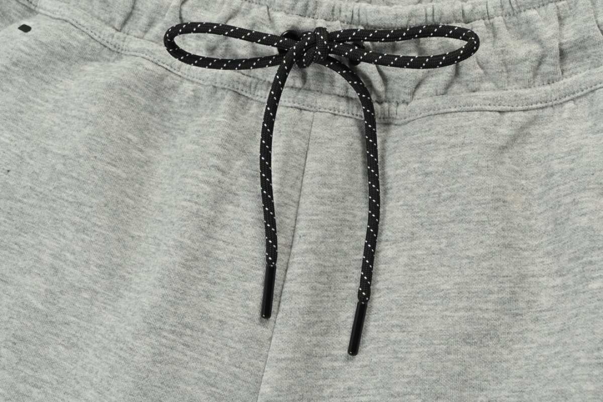 Light Grey Tapered Joggers with Drawstring view