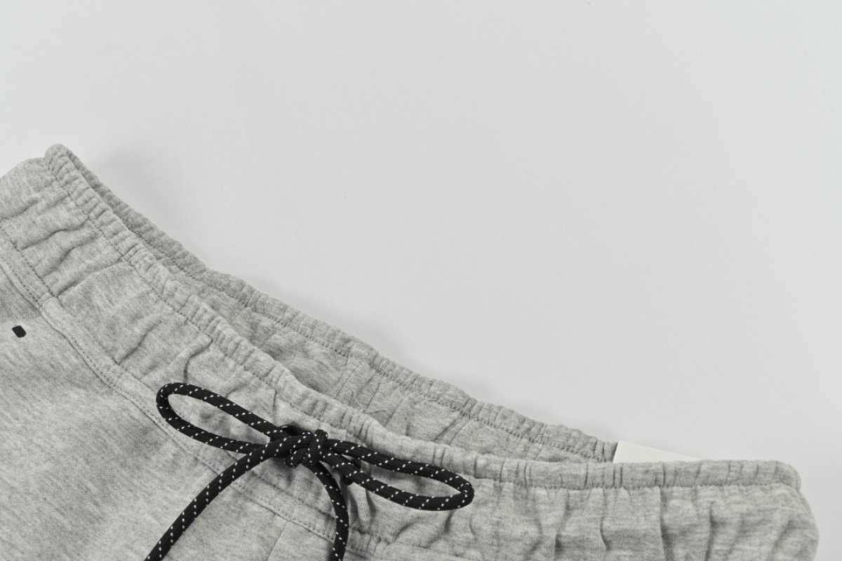 Light Grey Tapered Joggers with Drawstring view