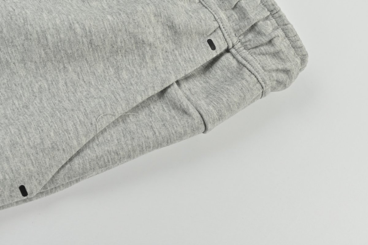 Light Grey Tapered Joggers with Drawstring view