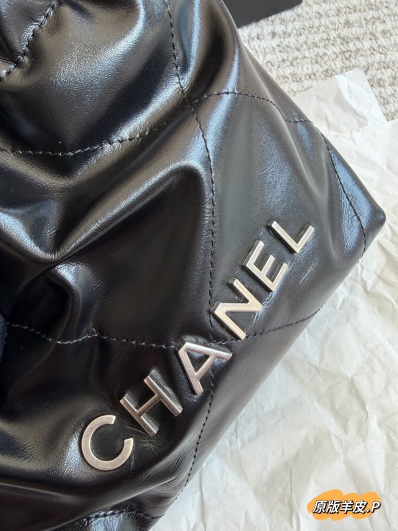 Chanel 22 Mini Bag Black Leather view