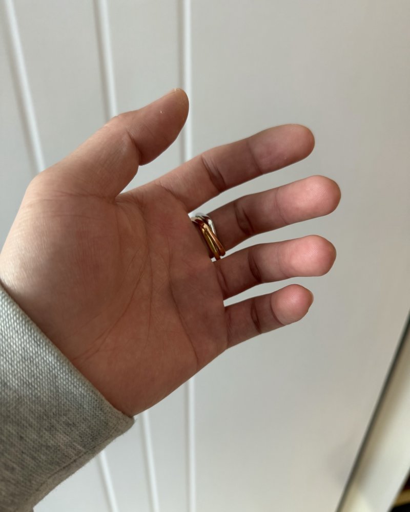 Gold Triple Band Stacked Ring view
