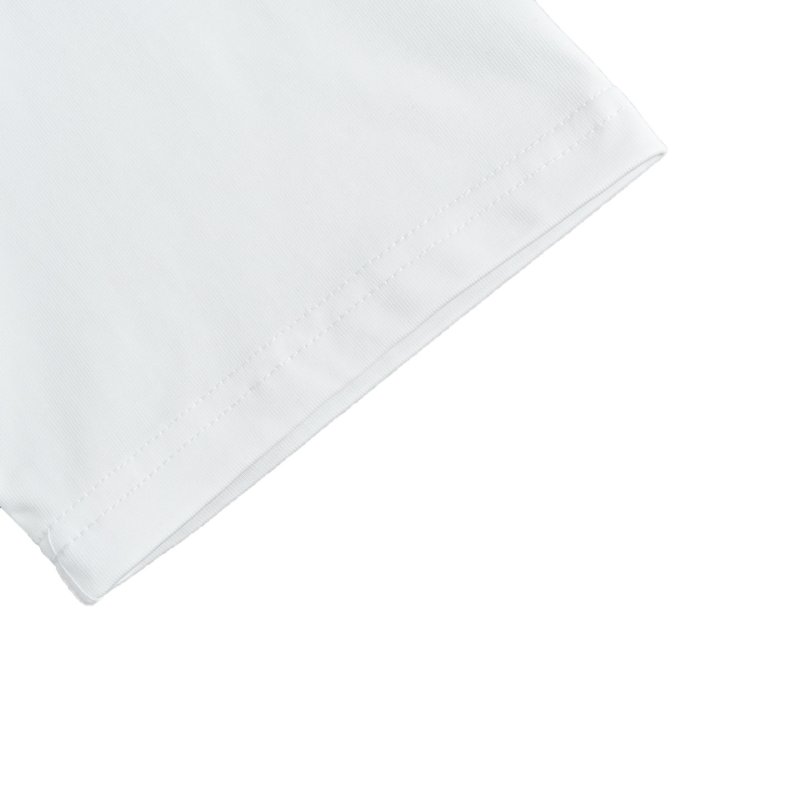 White Graphic Short Sleeve T-Shirt with Colorful Embroidery view