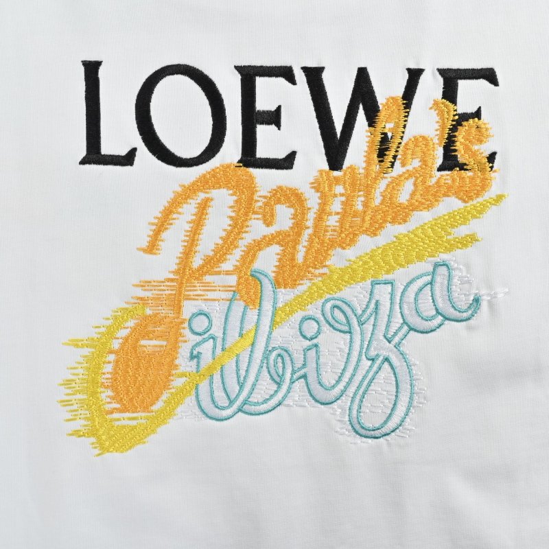 White Graphic Short Sleeve T-Shirt with Colorful Embroidery view