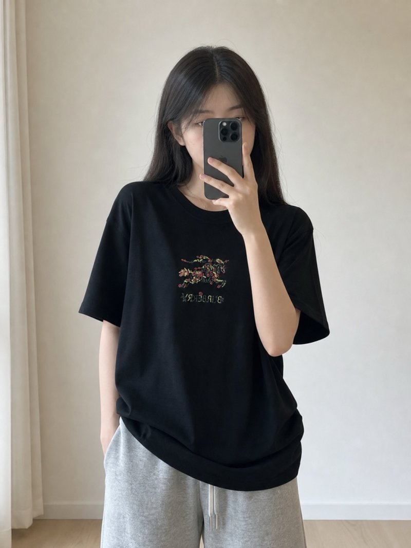 Essentials Black Embroidered Logo T-Shirt view