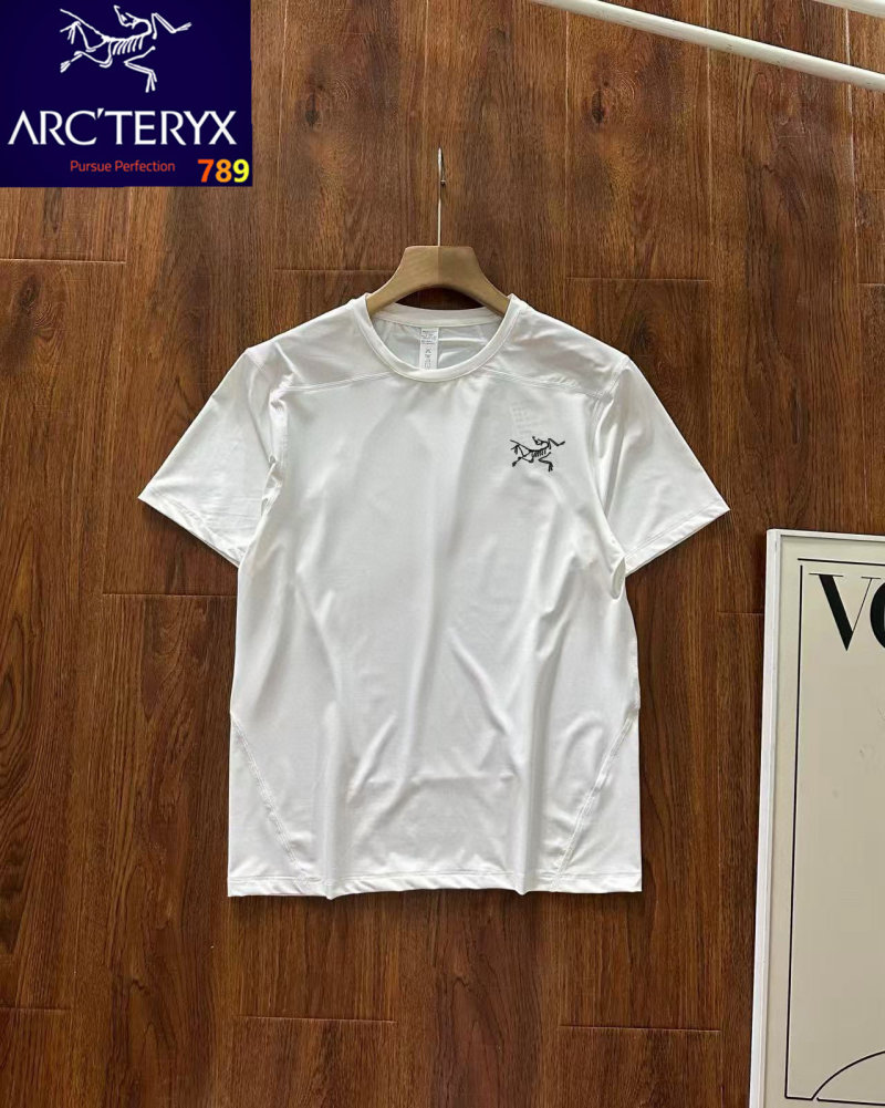 Arc'teryx Logo Print Ice Silk T-Shirt - Grey view