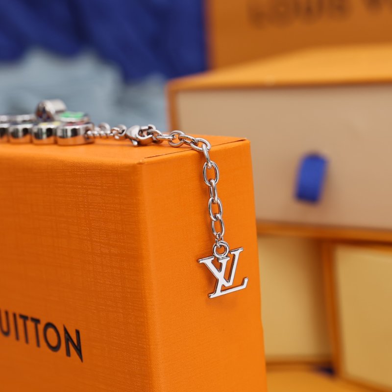 Louis Vuitton Monogram Letter Beaded Bracelet - Multi-color view