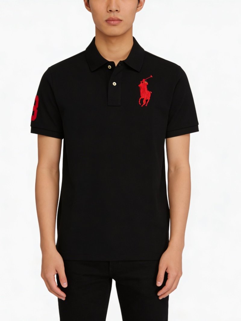 Polo Ralph Lauren Big Pony Polo Shirt Black Red