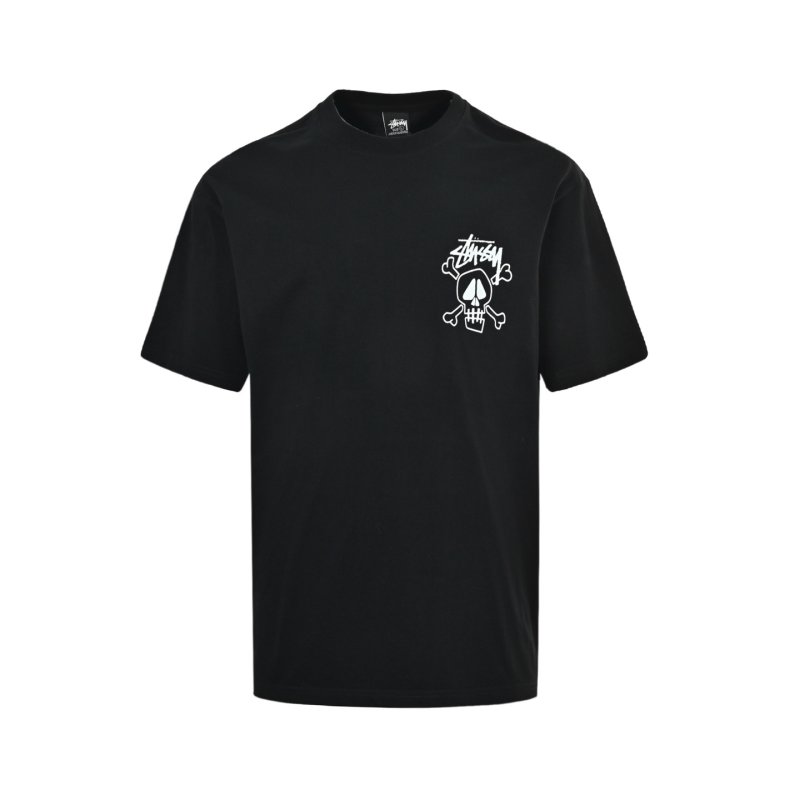 Stüssy Skull Crossbones Black T-Shirt view
