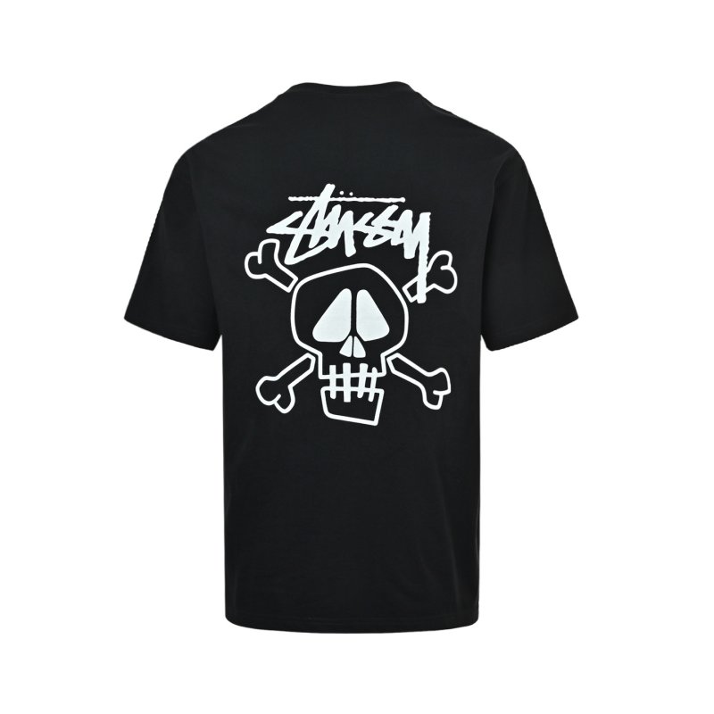 Stüssy Skull Crossbones Black T-Shirt view