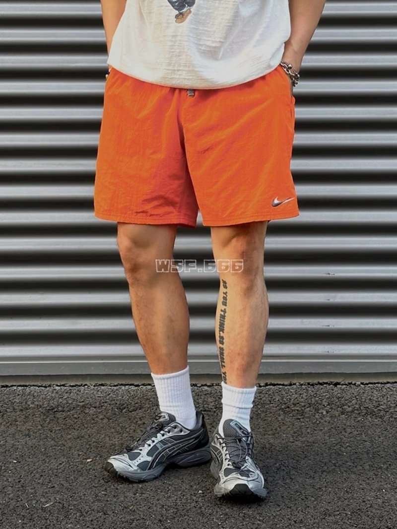 Nike Orange Athletic Shorts view