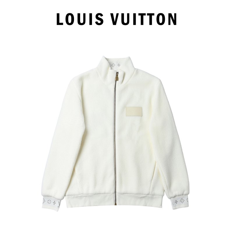 Louis Vuitton 24FW Lambswool Teddy Jacket Cream