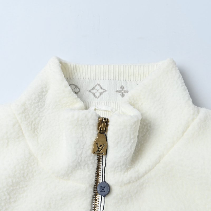 Louis Vuitton 24FW Lambswool Teddy Jacket Cream view