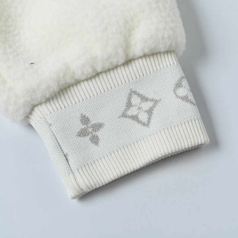 Louis Vuitton 24FW Lambswool Teddy Jacket Cream view