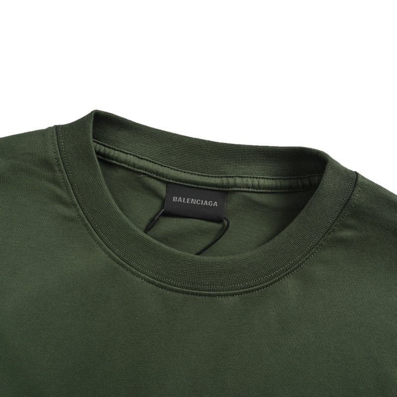 Olive Green Graphic Short Sleeve T-Shirt view