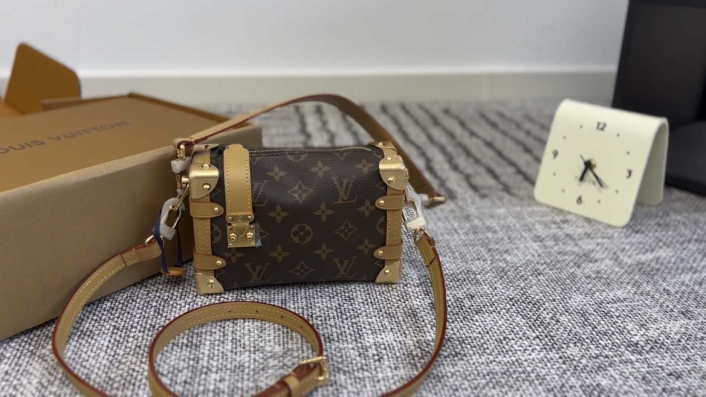 Louis Vuitton Monogram Trunk Crossbody Bag Brown