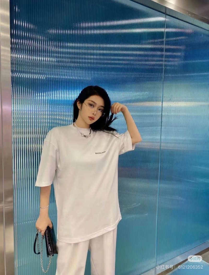 Balenciaga White Logo T-Shirt view