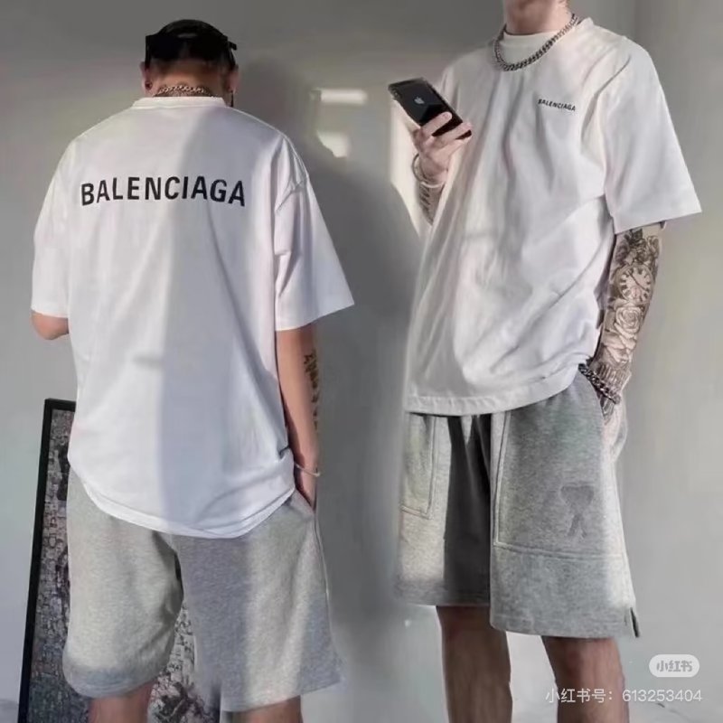 Balenciaga White Logo T-Shirt view