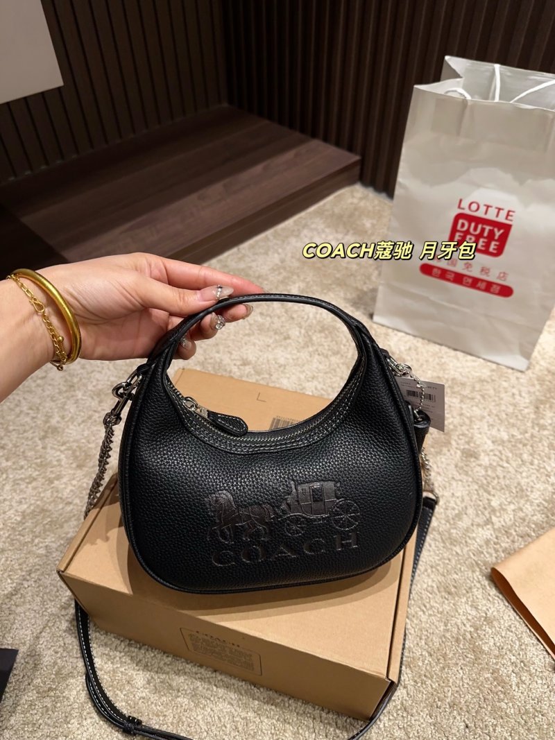 Coach Crescent Moon Black Shoulder Bag view