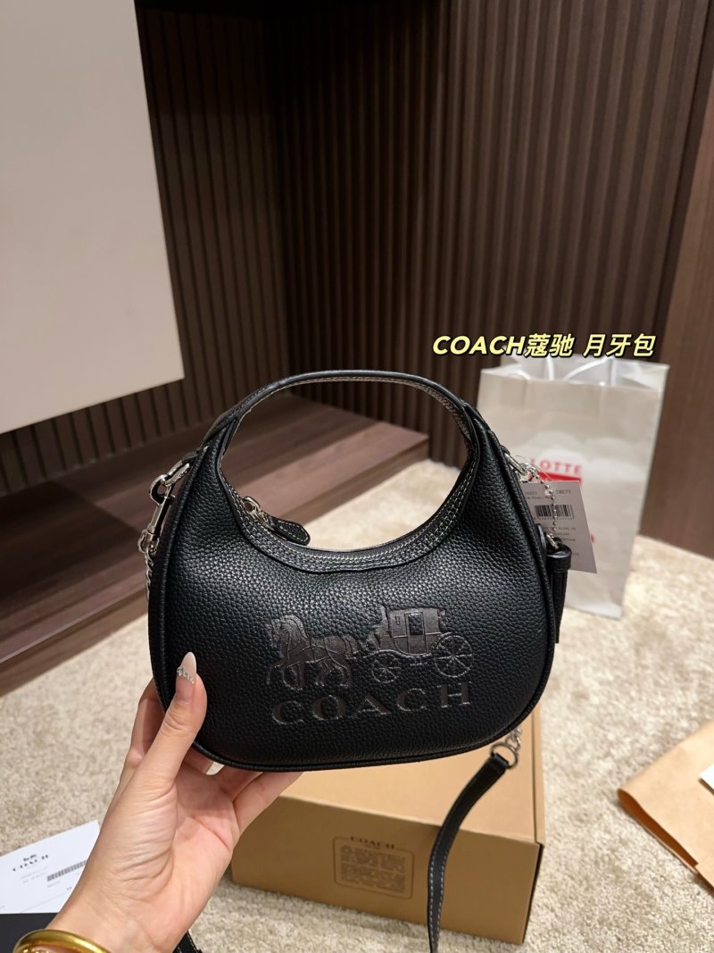 Coach Crescent Moon Black Shoulder Bag view