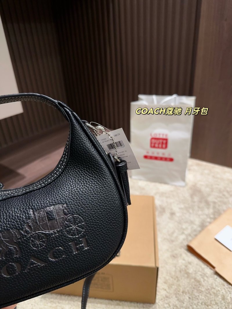 Coach Crescent Moon Black Shoulder Bag view