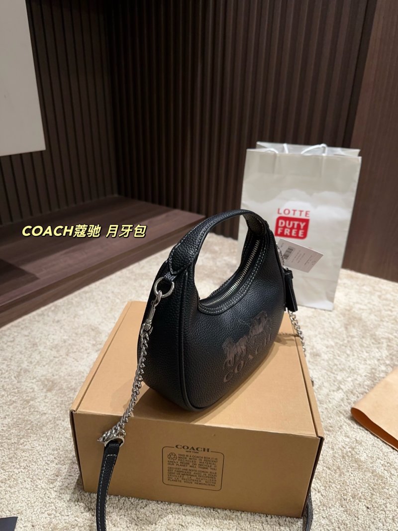 Coach Crescent Moon Black Shoulder Bag view