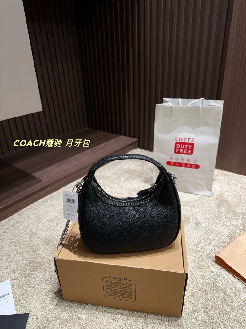 Coach Crescent Moon Black Shoulder Bag view