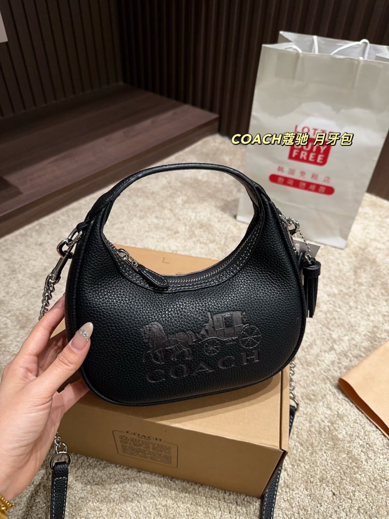Coach Crescent Moon Black Shoulder Bag view