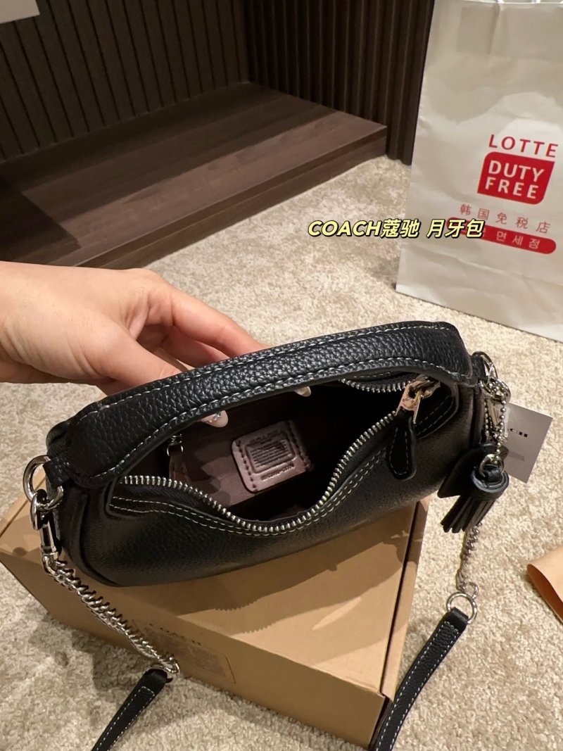 Coach Crescent Moon Black Shoulder Bag view
