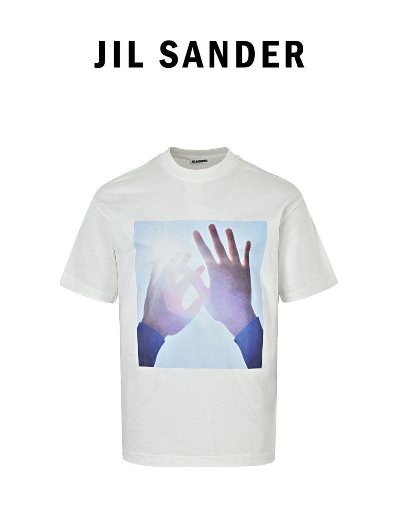 White Graphic Print Short Sleeve T-Shirt view