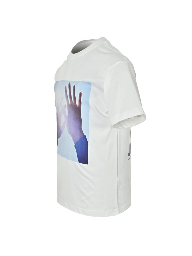 White Graphic Print Short Sleeve T-Shirt view