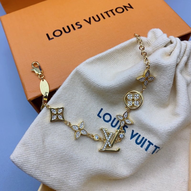 Louis Vuitton Gold Monogram Charm Bracelet view