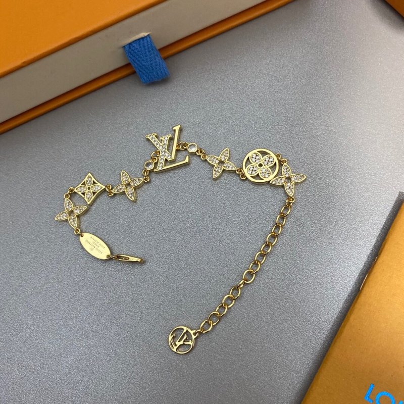 Louis Vuitton Gold Monogram Charm Bracelet view