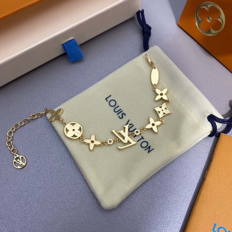 Louis Vuitton Gold Monogram Charm Bracelet view