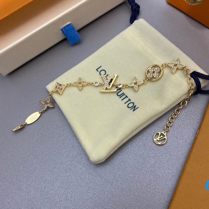 Louis Vuitton Gold Monogram Charm Bracelet view